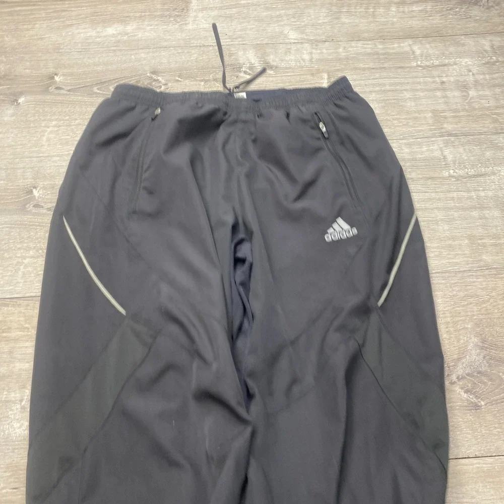 Adidas Response Track Pants Mens Medium Black Vintage Y2K Mesh Lined Running 06